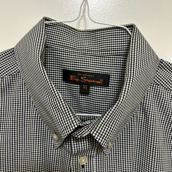 Ben Sherman Black and White Checkered Shirt - Picture 2 of 4